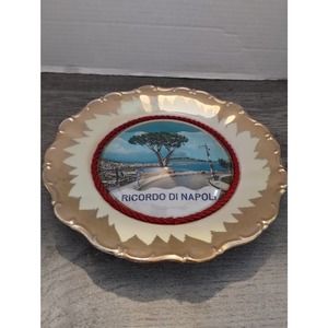 Ricordo Di Napoli Seltmann Weiden Bavaria Theresia Souvenir Plate